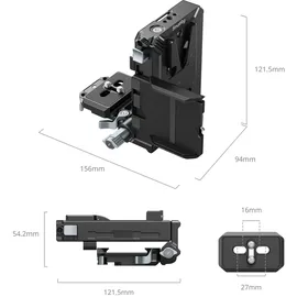 SmallRig 5227 V-Mount Akku-Montageplatten Kit für spiegellose Kameras