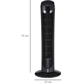 Homcom Turmventilator schwarz