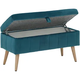 OTTO home Truhenbank AMIRA Petrol 81 x 36 x 43 cm