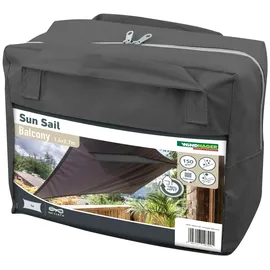 WINDHAGER Sonnensegel WINDHAGER, grau (anthrazit), B:270cm H:140cm, Polyester, Sonnensegel, 140x270 cm, wasserabweisend