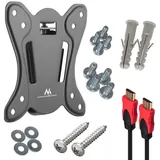 Maclean Brackets TV Halterung Wandhalterung 13-27 Zoll bis 25kg max VESA 100x100 HDMI Kabel