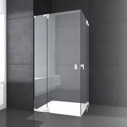 Kronenbach Cube Eckdusche 4-teilig bis 100 cm mit Beschichtung, Duschkabinen, chrom