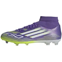 adidas F50 League Mid FG/MG Purple Rush / Cloud White / Lucid Lemon 48 2/3