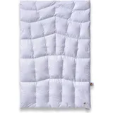 SCHLAFKÖNIG Daunendecke 135x200 - medium warm 100% Daunen Klasse 1 BodyComfort-S - Weiß