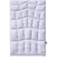 SCHLAFKÖNIG Daunendecke 135x200 - medium warm 100% Daunen Klasse 1 BodyComfort-S - Weiß