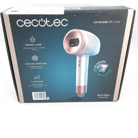 Cecotec IPL Gerät Bamba SkinCare IPL Gun Körper, Pflege kühlfunktion lcd Display - White / Gold