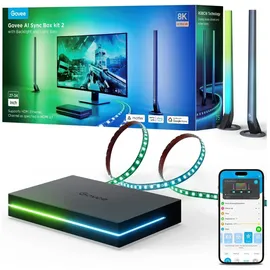 Govee AI Sync Box 2 Smart PC Beleuchtungsset 27-34" - LED-Panels