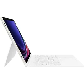 Samsung Book Cover Tastatur für Galaxy Tab S10+/Ultra & S9 FE Weiß