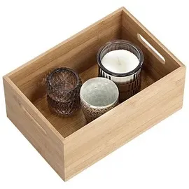 Zeller Aufbewahrungskiste 30 x 20 x 14 cm 20-tlg. braun