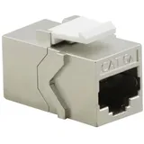 helos Keystone-Modul Cat 6A STP RJ45 500 MHz geschirmt Silber