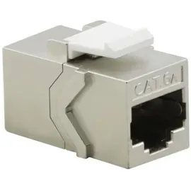 helos Keystone-Modul Cat 6A STP RJ45 500 MHz geschirmt Silber