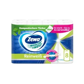 Küchenrolle Wisch & Weg Reinweiß 2-lagig 8 St.