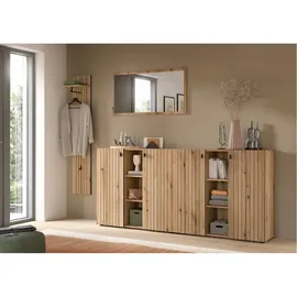 Möbel Boss STATION Garderobenkombination 258x192x37 cm braun