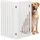 Relaxdays Freistehendes Hundeabsperrgitter Weiß