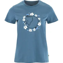 Fjällräven Fjällblomster Fox T-Shirt Blau M