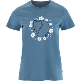 Fjällräven Fjällblomster Fox T-Shirt Blau M