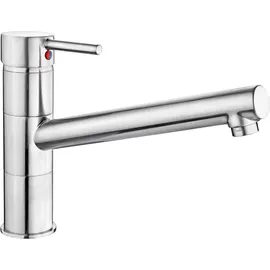 CORNAT "Zelina" - Hochwertiger Messingkörper - Edelstahllook - 360° schwenkbarer Auslauf / Hochdruck-Armatur / Küchenarmatur / Wasserhahn / ZELE5