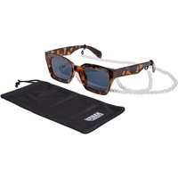 URBAN CLASSICS Poros With Chain Sunglasses in Schwarz, Größe