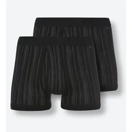 SCHIESSER Herren Slips gestreift schwarz L 2er Pack
