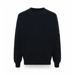 C.P. Company für Herren. 18CMSS023A005086W Sweatshirt Diagonal navy (XXL), Lässig, Baumwolle, Langarm, Marine