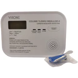 Kohlenmonoxidmelder VIRONE Kohlenmonoxid-Detektor mit LCD-Anzeige LCD DC-3 4371