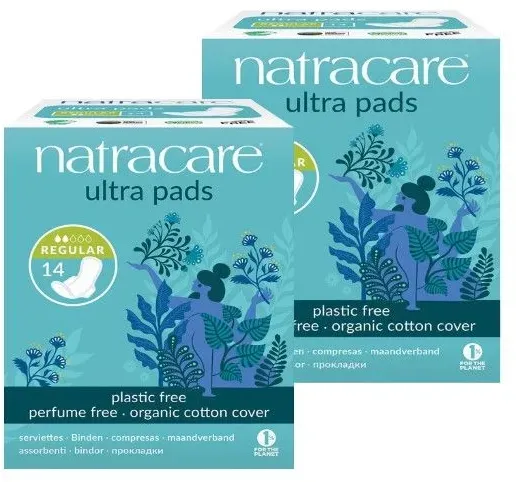 Natracare Damenbinden Ultra Normal einzeln verpackt Duo 2x14 St