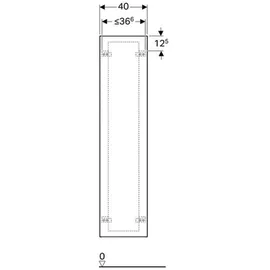 Geberit Xeno2 Hochschrank 40 x 170 x 35,1 cm Greige Spanplatte