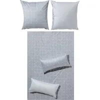 Erwin Müller Wendebettwäsche Mako-Satin grau | Gr.: 155x200 cm