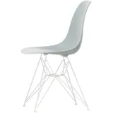 Vitra - Eames Plastic Side Chair DSR RE, weiß / hellgrau (Filzgleiter weiß)