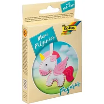 Folia Mini Filzinies Anhänger Einhorn 15 teiliges Filz Nähset