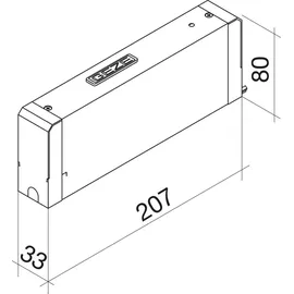 GEZE Elektrolinearantrieb E 212 R1 silber eloxiert