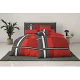 OTTO home Cassia kariert Rot 135 x 200 cm + 2 x 80 x 80 cm