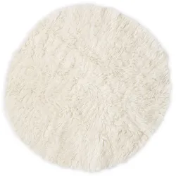Wollteppich »FLOKOS 1250«, rund, 40 mm Höhe, original griechischer Flokati, Hochflor, Uni-Farben, reine Wolle, 96973818-0 natur 40 mm