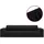 vidaXL Stretch Sofahusse 4-Sitzer Schwarz Polyester-Jersey