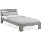 Homestyle4u 90 x 200 cm Grau
