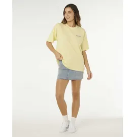 Rip Curl Surf Revival Heritage Tee pastel yellow M