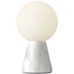 CARRARA - weiße Tischleuchte aus massivem Marmor 20 cm