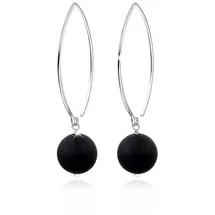 Nenalina Ohrringe 925 Sterling Silber in Schwarz | Gr.: onesize