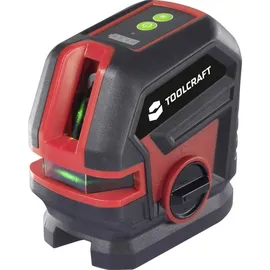 TOOLCRAFT Kreuzlinienlaser grüner Laser selbstnivellierend Reichweite (max.): 30m