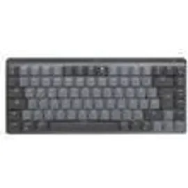 Logitech MX Mechanical Mini Grafit, Linear-Switches (Leise), DE-Layout (Qwertz), Logi Bolt Adapter, Bluetooth, USB-C, Unterstützt von Logi Options+