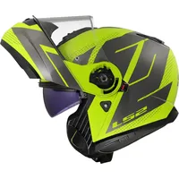 LS2 FF908 Strobe II Code Klapphelm - Neon-Gelb/Schwarz /