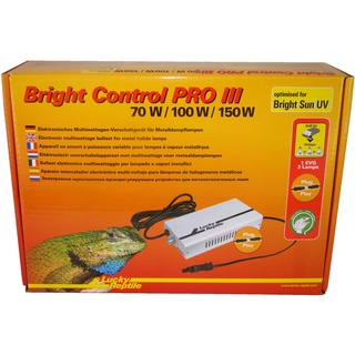 Lucky Reptile Bright Control PRO III - Multiwatt-Vorschaltgerät für Metalldampflampen - Elektronisches Vorschaltgerät für Bright Sun Lampen - Zubehör Terrarium Beleuchtung - 70 / 100 / 150W , Weiß