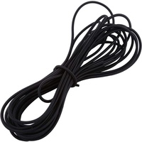 5/10mm Elastisches Seil, Elastic Gummiband Expanderseil Bungee Cord Stretch String Rope Tie Down Trailer Strap, Optionale Länge: Schwarz/Weiß 5M/10M(5mm*10M Schwarz)