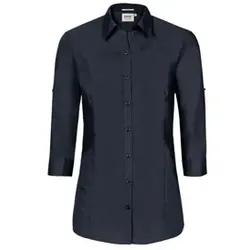 3/4-Arm-Vario Bluse Mikralinar® 120, tinte, Größe XS - tinte - XS