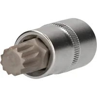 BRILLIANT TOOLS 1/2 Vielzahn-Bit-Stecknuss, 55 mm lang, M14