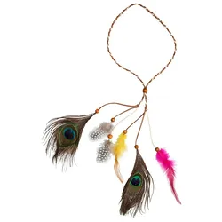 Bunter Feder Kopfschmuck - OS