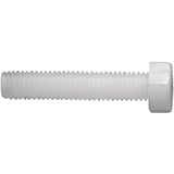 TOOLCRAFT 830229 Sechskantschraube M3 16 mm, Außensechskant DIN 933 Kunststoff, Polyamid