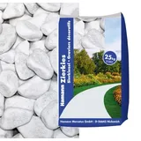 Hamann Mercatus Hamann Marmorkies Carrara 40-60 mm 25 kg - Dekorative Gartengestaltung, Wege, Einfahrten, Beet, Kiesgitter, Garten,