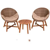 deluke AMINA Set 3-tlg. Braun