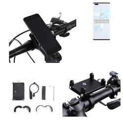 K-S-Trade für HTC Desire 20+ Smartphone-Halterung, (Handyhalterung das Fahrrad Halter Lenkstange Fahrradhalterung) schwarz